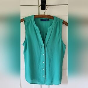 Apt 9 Tank Top Womens XS Green Stretch Basic